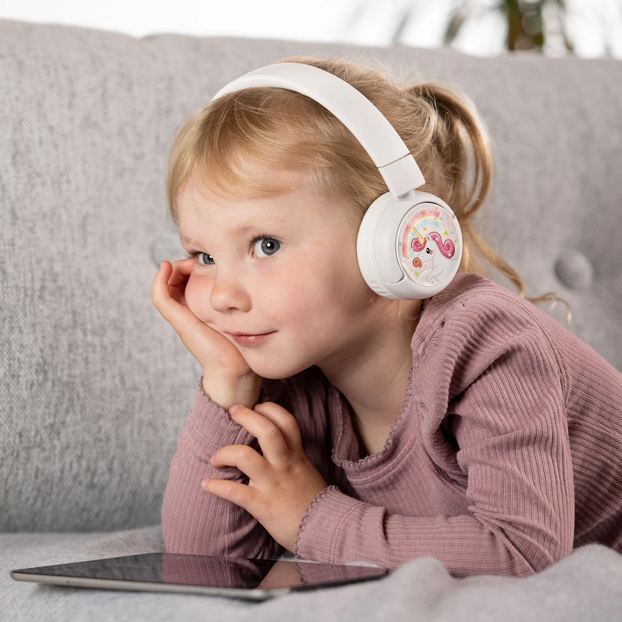 BUDDYPHONES POP Fun Bluetooth Wireless Headset - Snow White