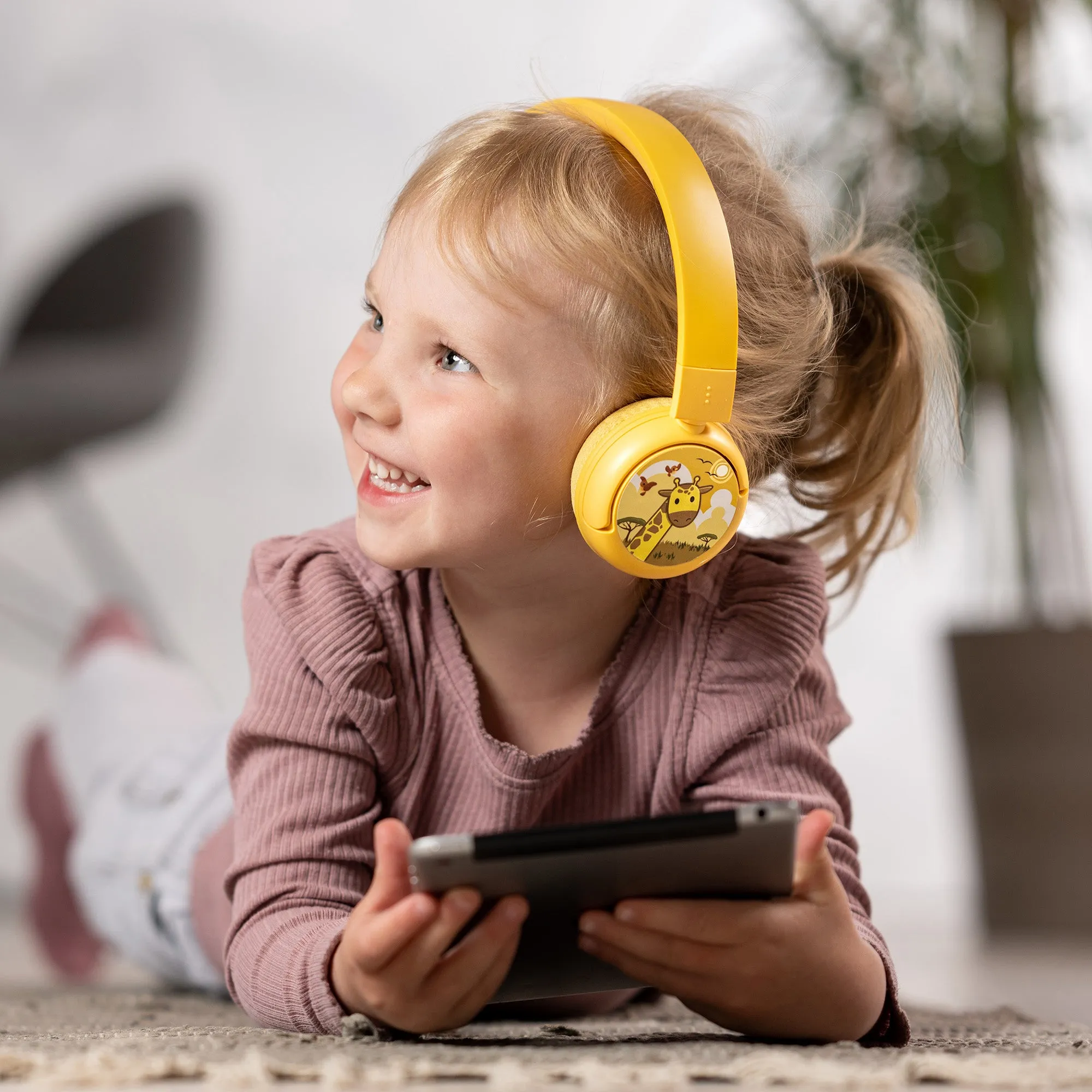 BUDDYPHONES POP Fun Bluetooth Wireless Headset - Sun Yellow