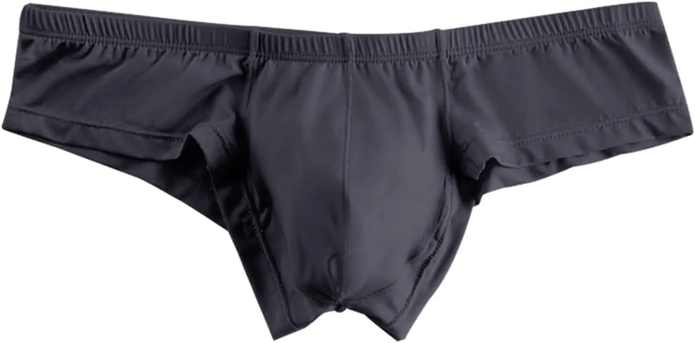 Bulge Pouch Panties for Men Sexy Stretch Breathable Bikini Low Waist Underwear Seamless Lingerie Swimwear Briefs