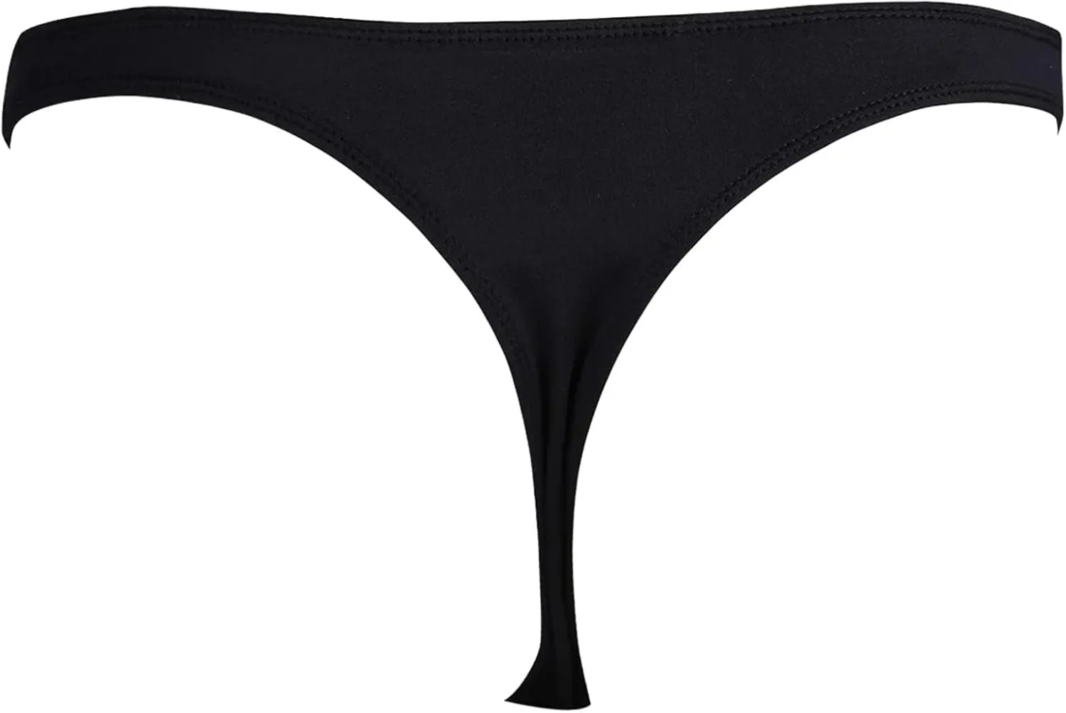 Button Front Thongs for Men Sexy PU Leather Underwear Bulge Pouch Bikini Stretch Breathable Jockstrap Low Waist Brief