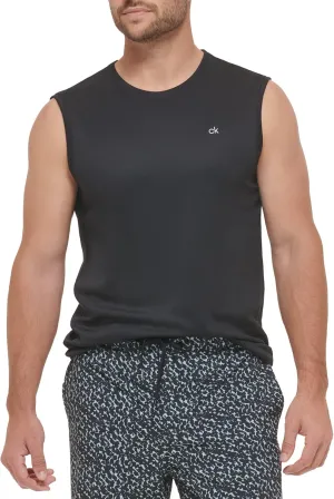 Calvin Klein Men's Standard UPF 40  Sleeveless Quick Dry Swim Shirt