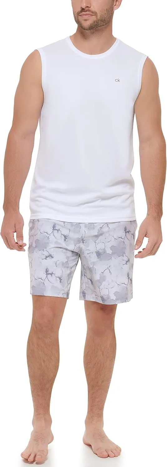 Calvin Klein Men's Standard UPF 40  Sleeveless Quick Dry Swim Shirt