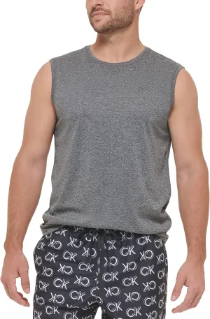 Calvin Klein Men's Standard UPF 40  Sleeveless Quick Dry Swim Shirt