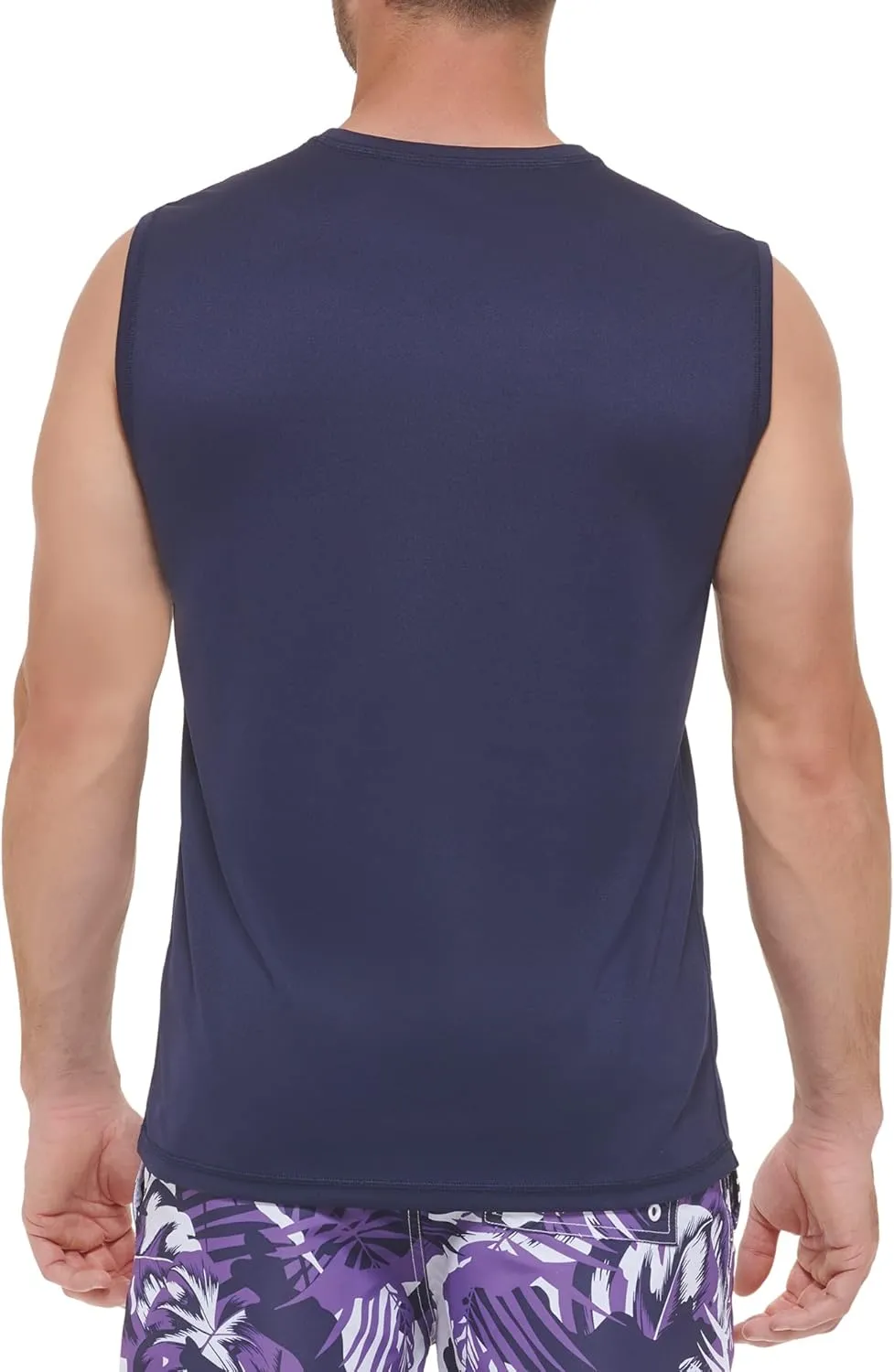 Calvin Klein Men's Standard UPF 40  Sleeveless Quick Dry Swim Shirt