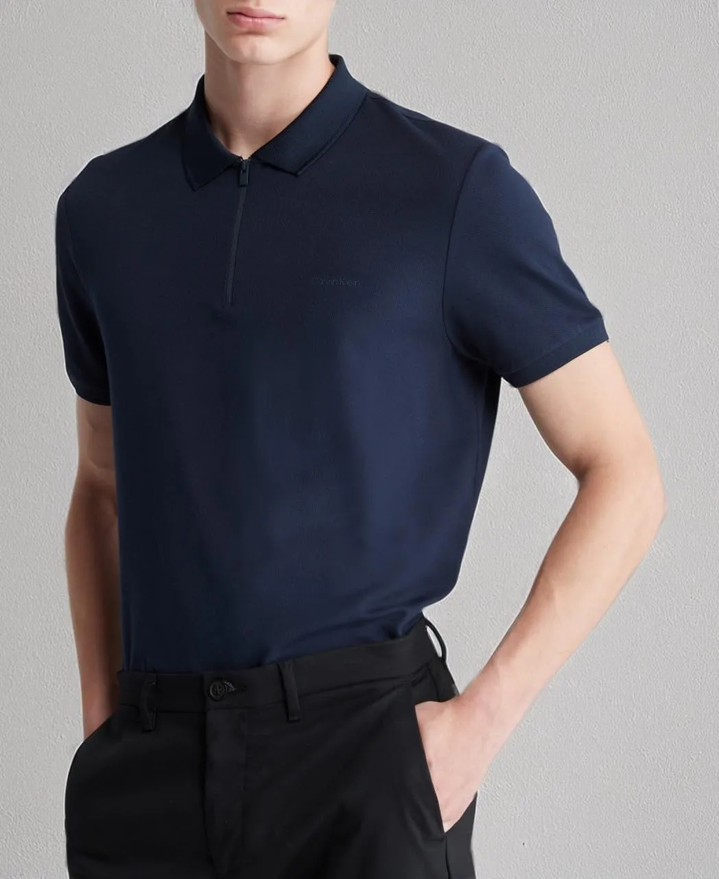 Calvin Klein Men's Tech Zip Polo