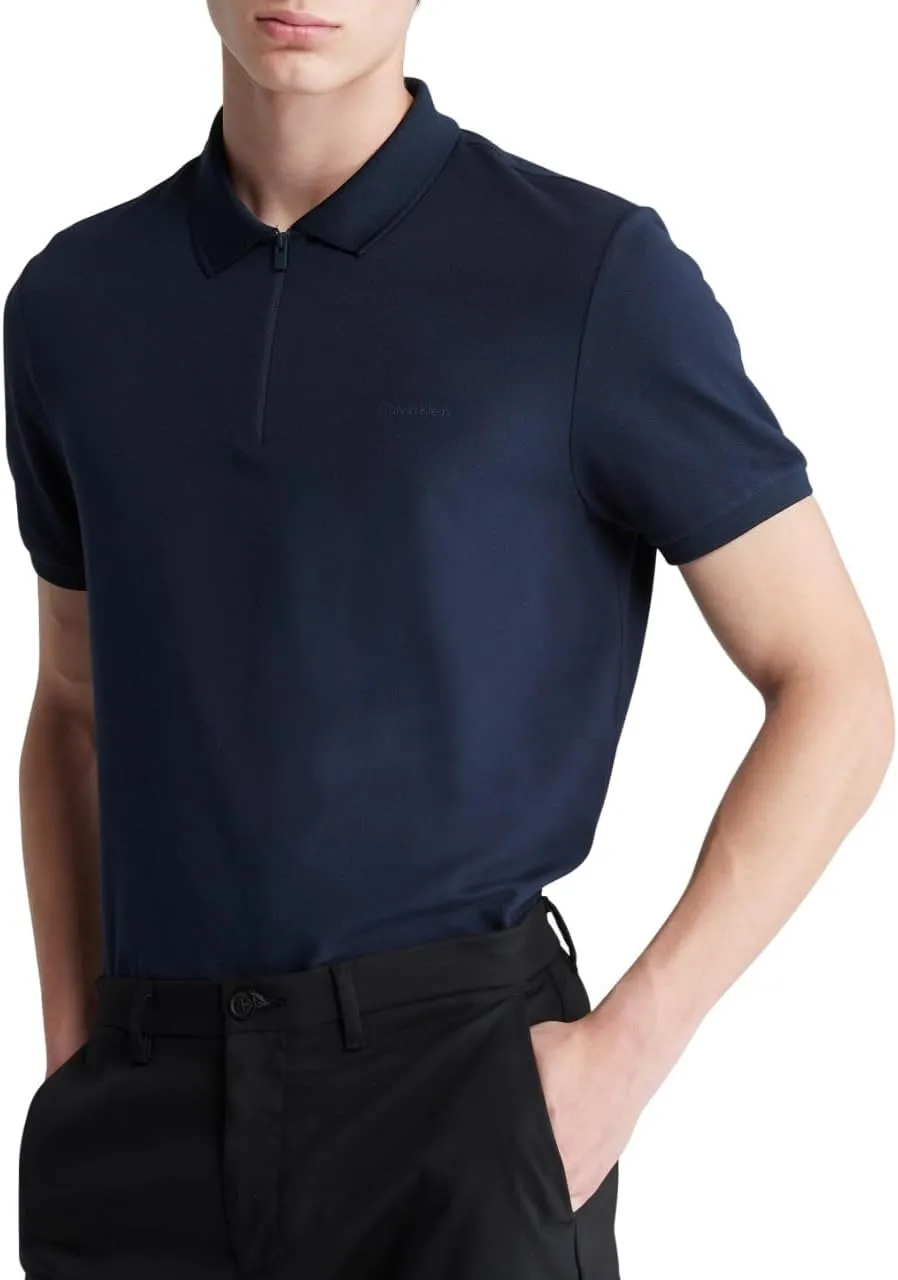 Calvin Klein Men's Tech Zip Polo