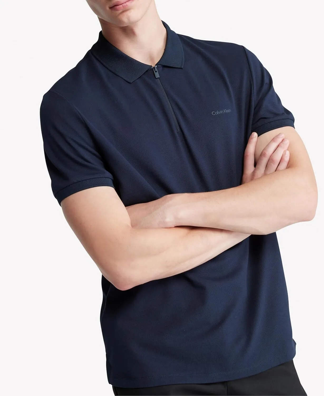 Calvin Klein Men's Tech Zip Polo