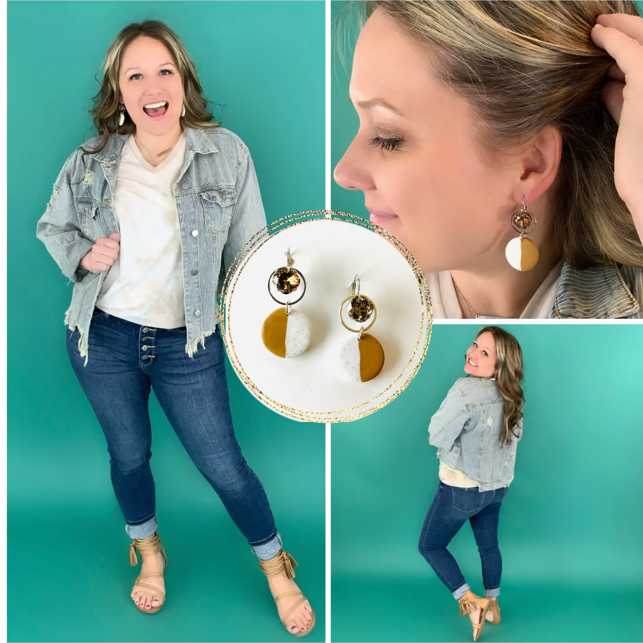 Chic   Sweet Caramel Drop Earrings