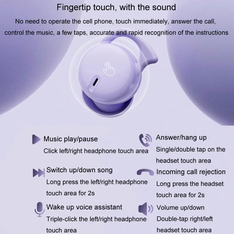 Comfortable Wireless Bluetooth Earphones - Noise Canceling