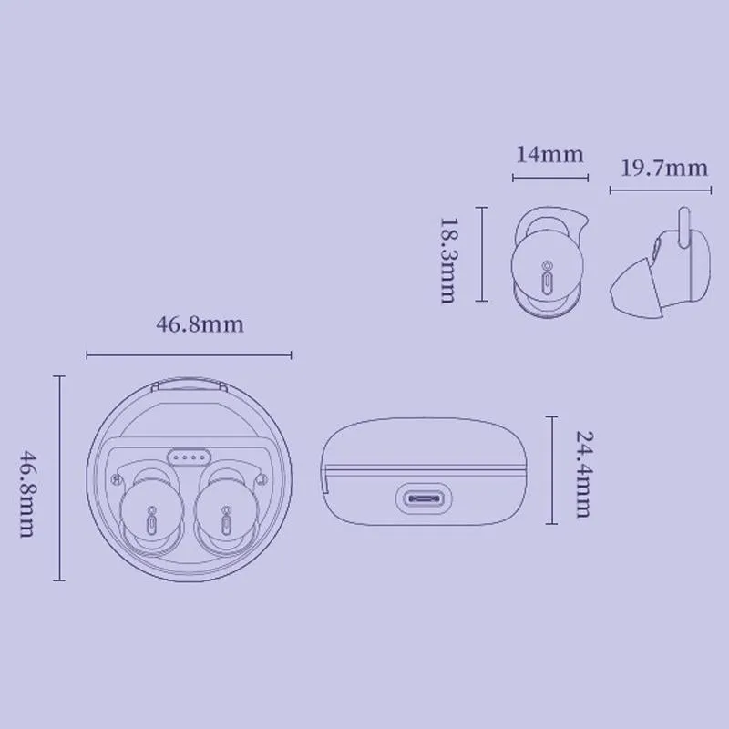 Comfortable Wireless Bluetooth Earphones - Noise Canceling