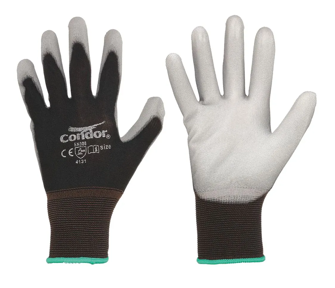 CONDOR 3XL Smooth Polyurethane Palm Dipped Gloves - ANSI Abrasion Level 3