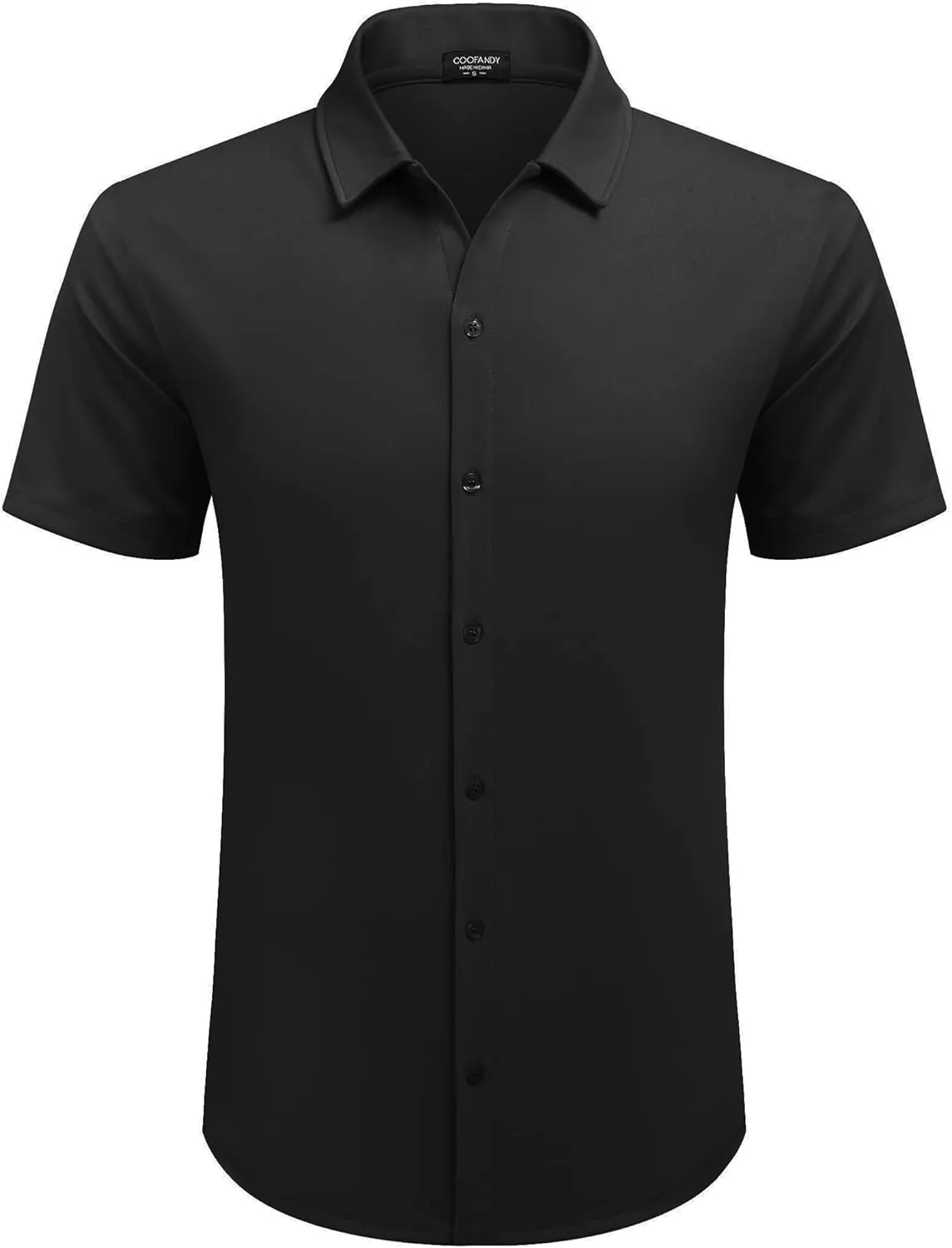 COOFANDY Mens Casual Button Down Shirt Short Sleeve Wrinkle Free Shirts Summer Shirt