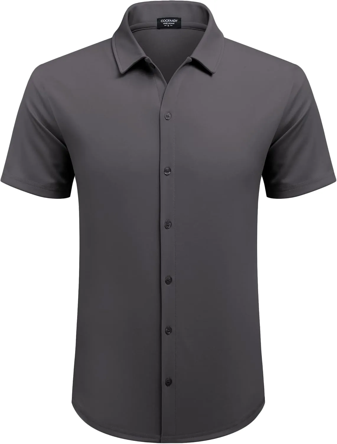COOFANDY Mens Casual Button Down Shirt Short Sleeve Wrinkle Free Shirts Summer Shirt
