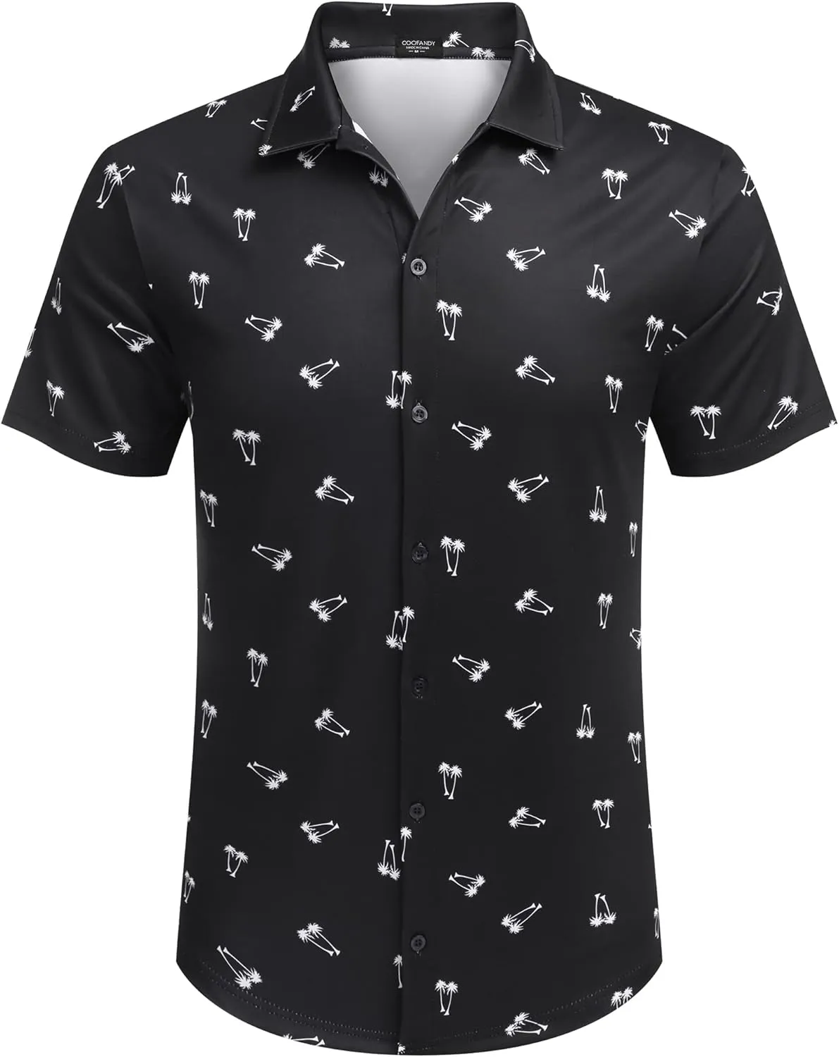 COOFANDY Mens Casual Button Down Shirt Short Sleeve Wrinkle Free Shirts Summer Shirt