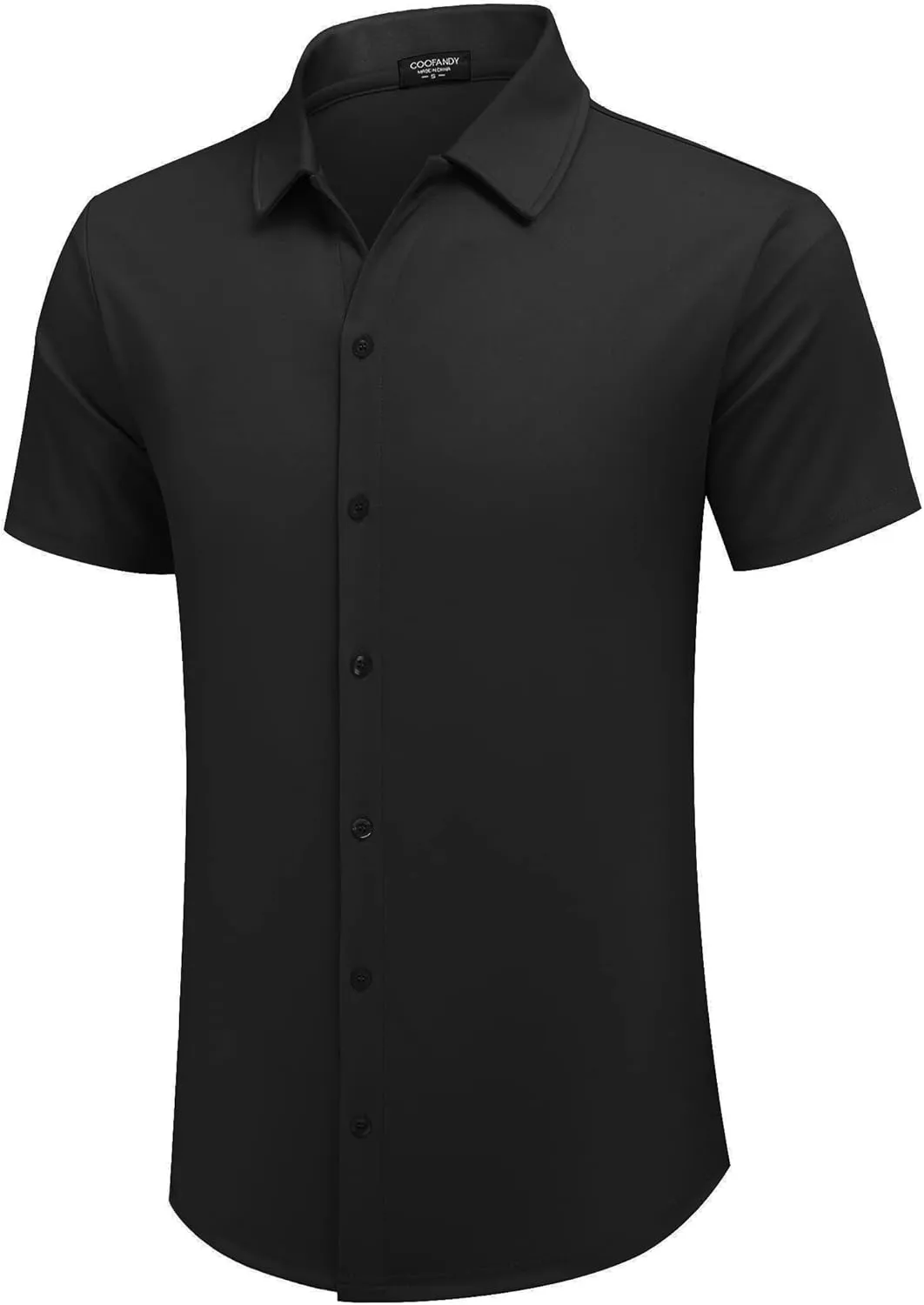 COOFANDY Mens Casual Button Down Shirt Short Sleeve Wrinkle Free Shirts Summer Shirt