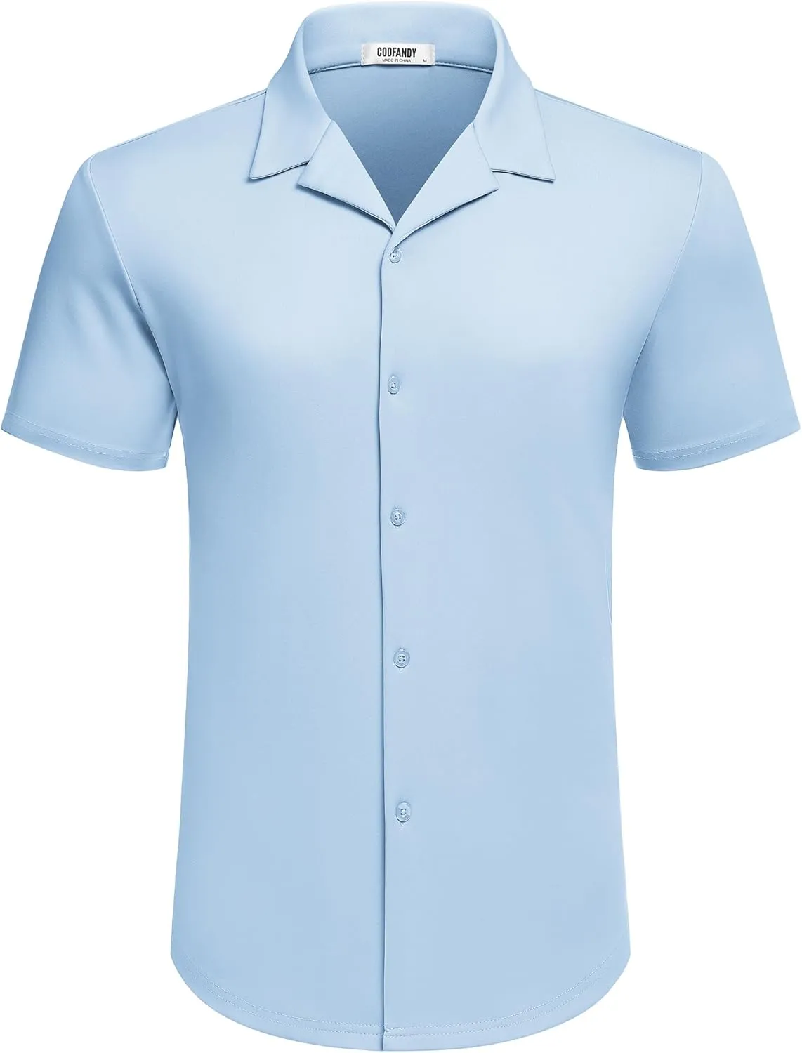 COOFANDY Mens Casual Button Down Shirts Short Sleeve Wrinkle Free Summer Dress Shirt