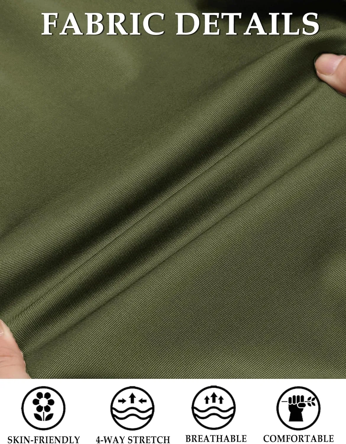 COOFANDY Mens Casual Button Down Shirts Short Sleeve Wrinkle Free Summer Dress Shirt