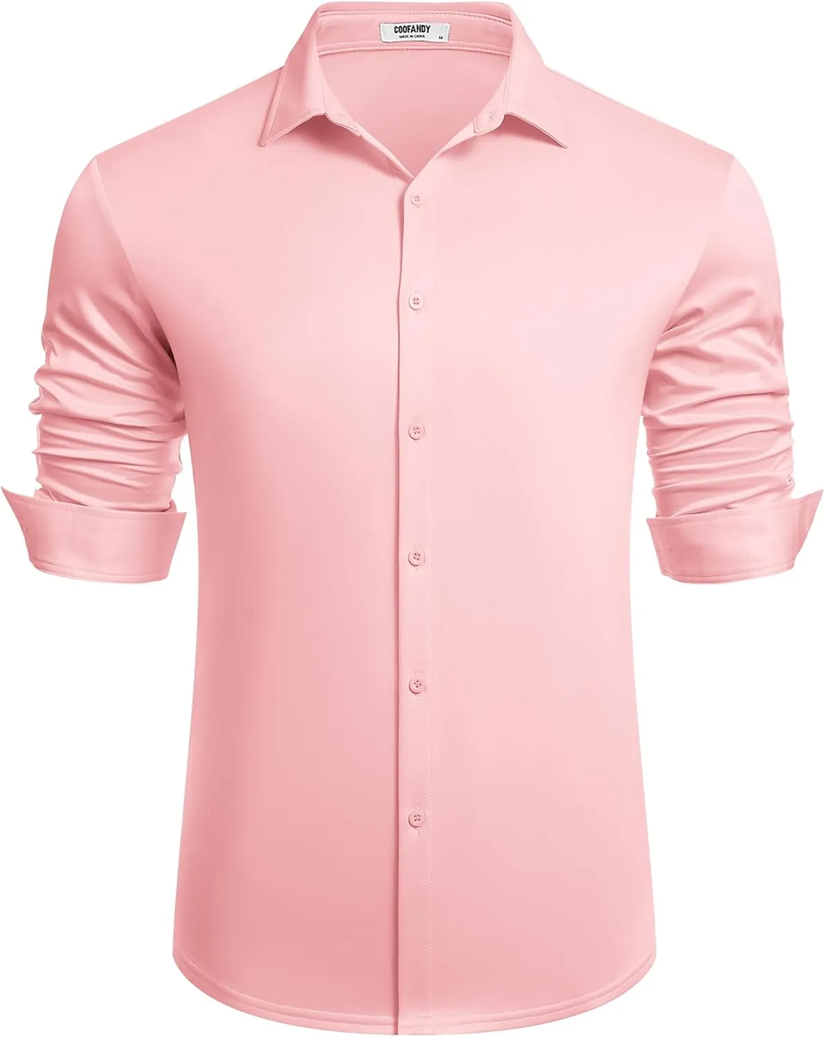 COOFANDY Men's Long Sleeve Wrinkle Free Shirts Button Down Casual Stretch Dress Shirt