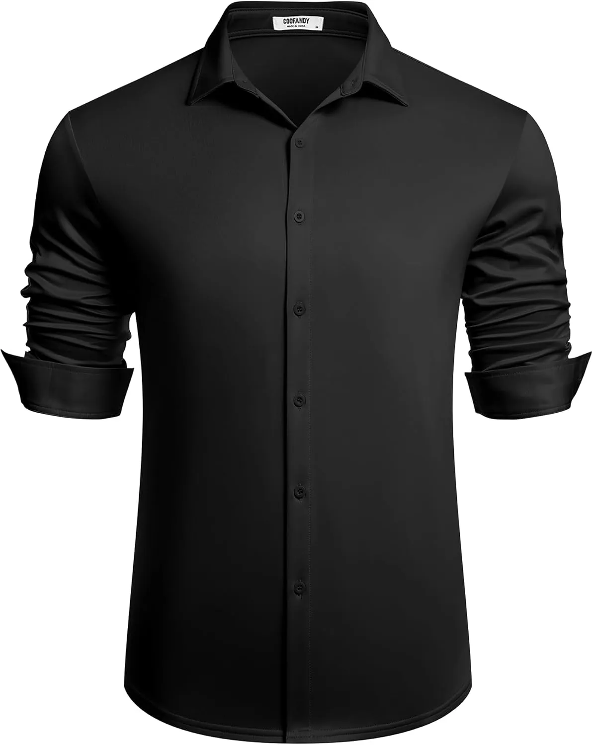 COOFANDY Men's Long Sleeve Wrinkle Free Shirts Button Down Casual Stretch Dress Shirt