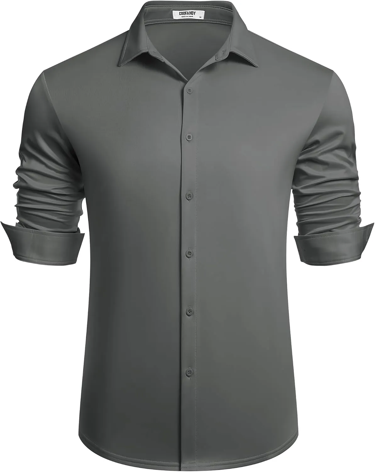 COOFANDY Men's Long Sleeve Wrinkle Free Shirts Button Down Casual Stretch Dress Shirt