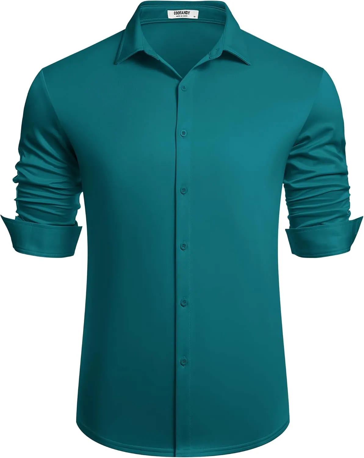 COOFANDY Men's Long Sleeve Wrinkle Free Shirts Button Down Casual Stretch Dress Shirt