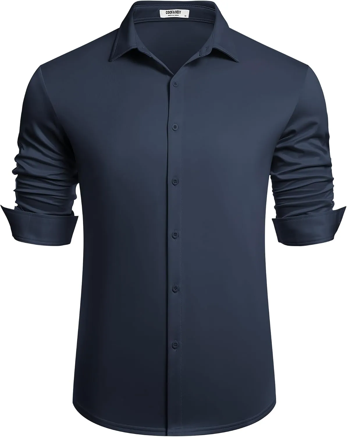 COOFANDY Men's Long Sleeve Wrinkle Free Shirts Button Down Casual Stretch Dress Shirt