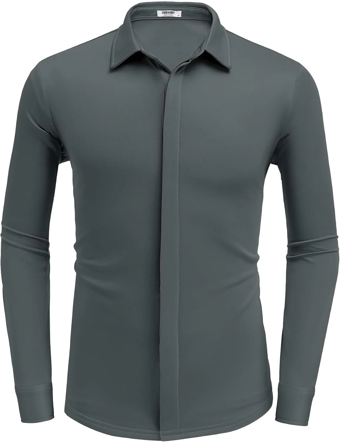 COOFANDY Mens Long Sleeve Wrinkle Free Shirts Casual Button Down Shirt Stretch Dress Shirt