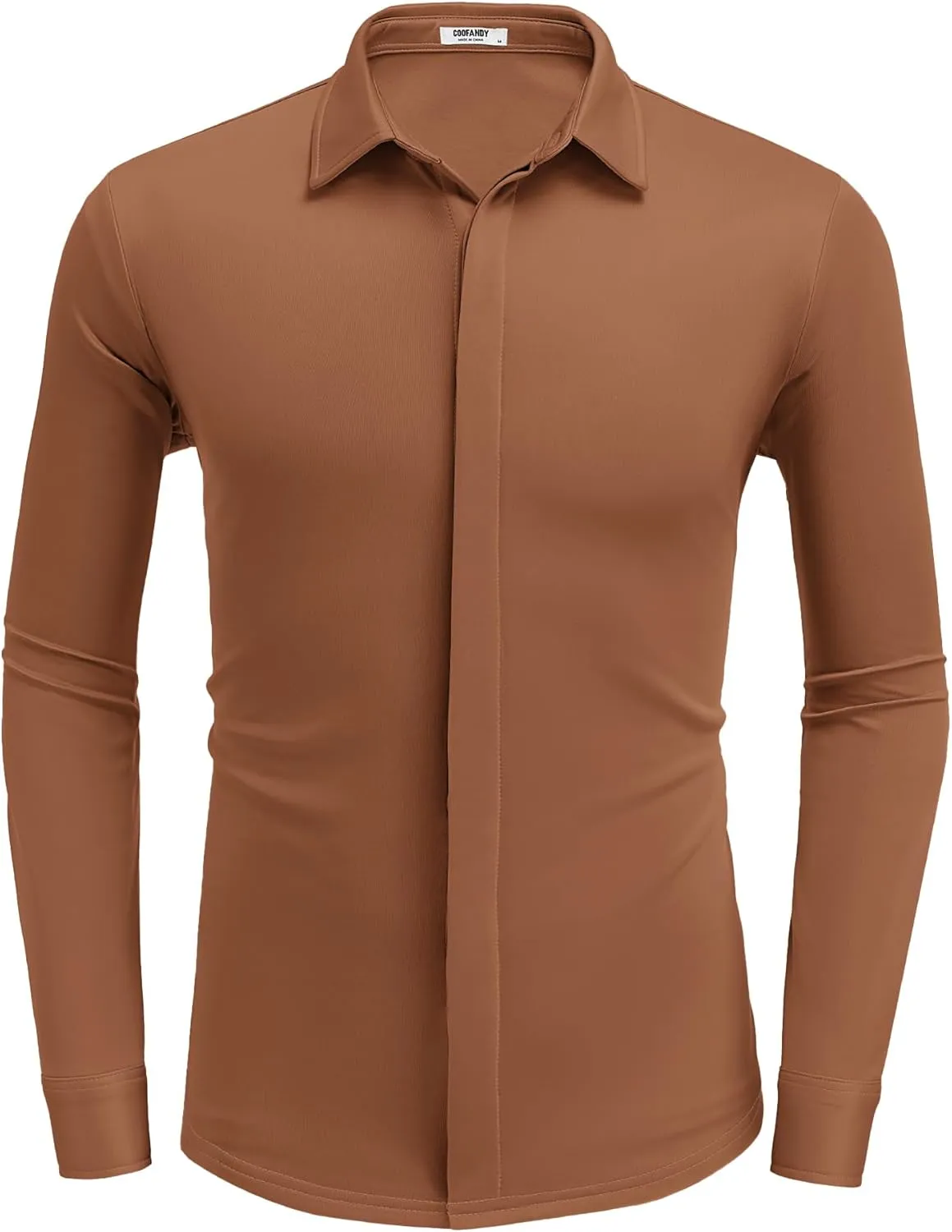 COOFANDY Mens Long Sleeve Wrinkle Free Shirts Casual Button Down Shirt Stretch Dress Shirt