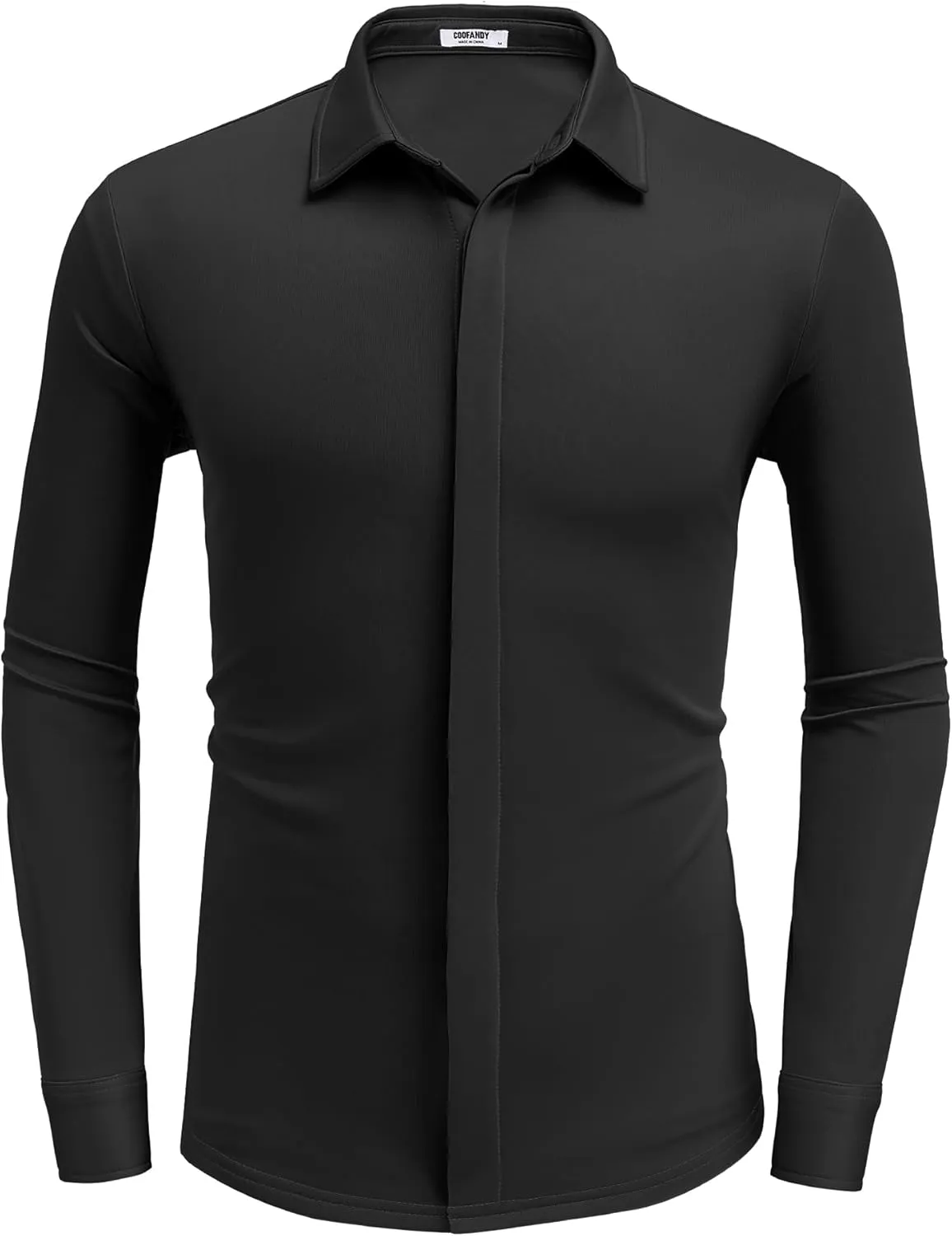 COOFANDY Mens Long Sleeve Wrinkle Free Shirts Casual Button Down Shirt Stretch Dress Shirt