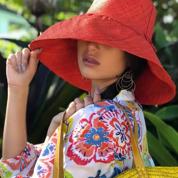Coral 5" Wide Brim Sun Hat