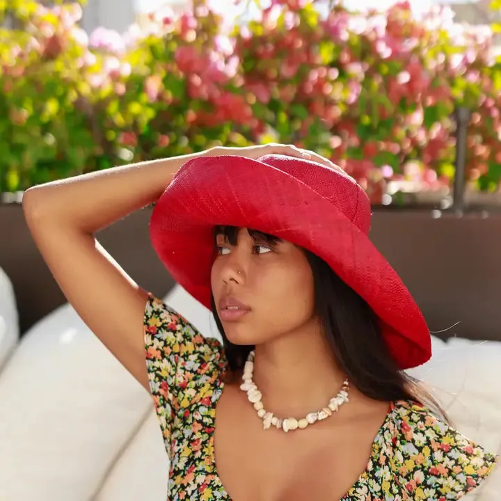 Coral 5" Wide Brim Sun Hat