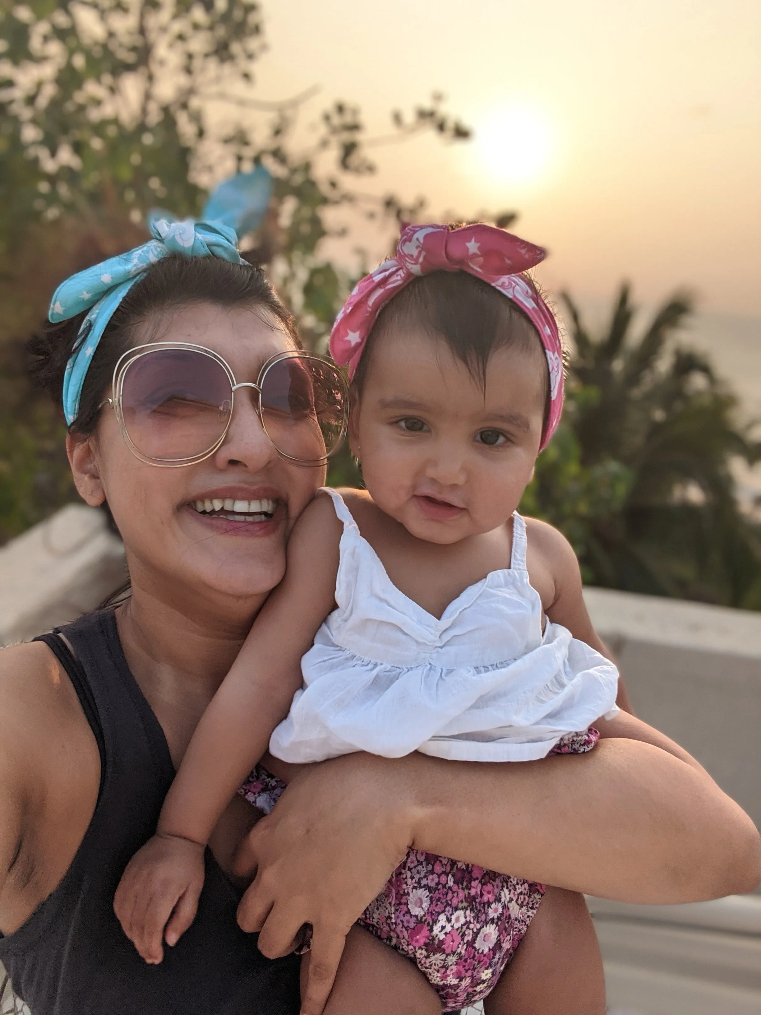 Cotton Malmal (Adjustable) Hairband - Nayantaara Aqua