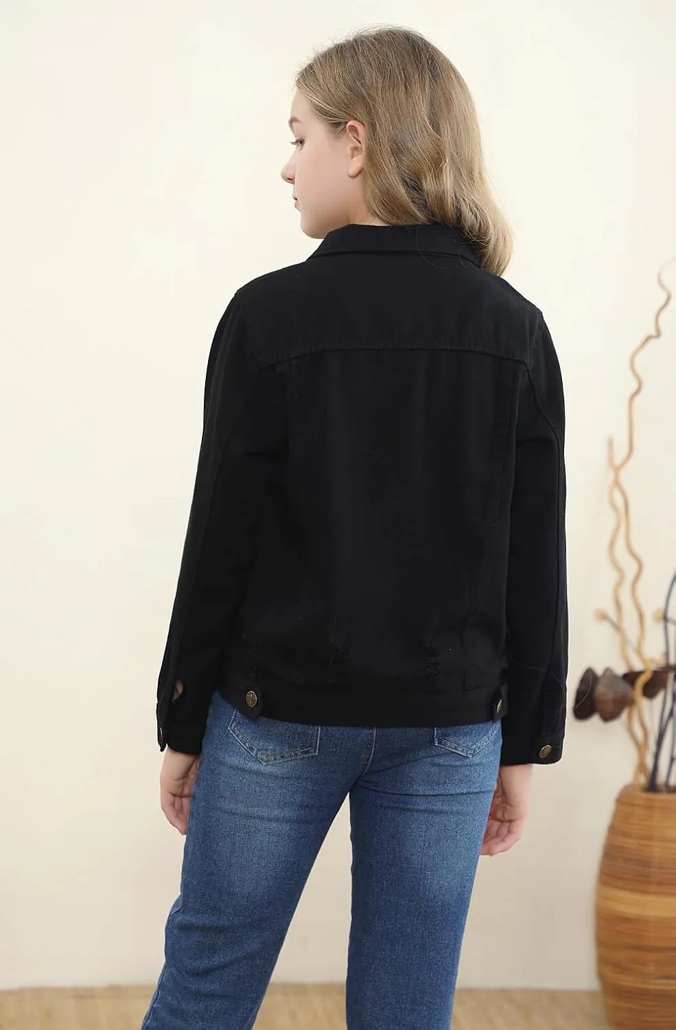Cromoncent Classic Denim Jacket for Boys Girls