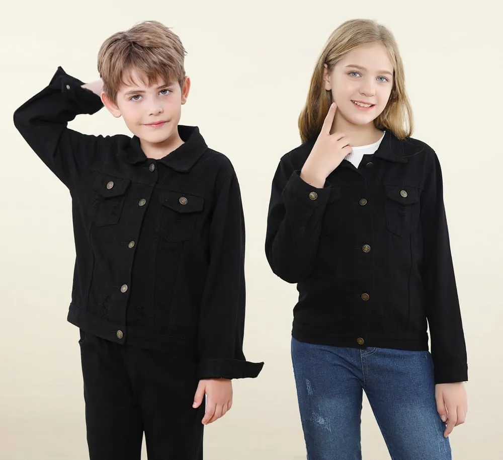 Cromoncent Classic Denim Jacket for Boys Girls