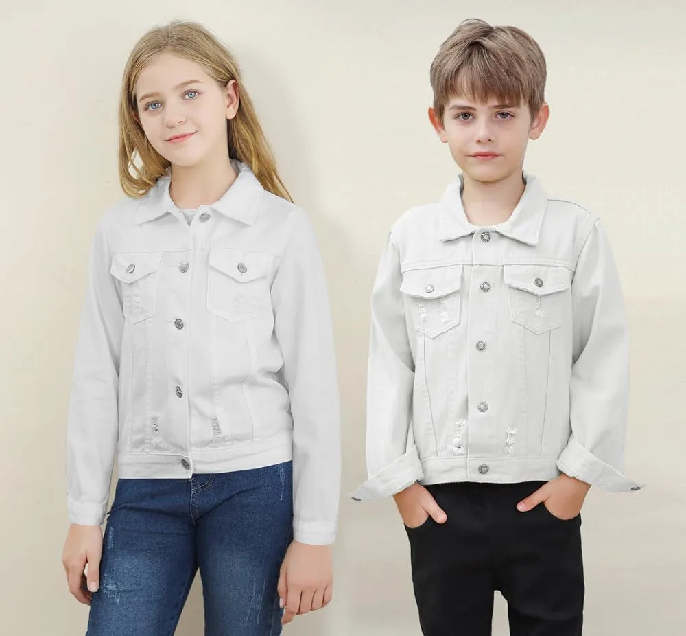 Cromoncent Classic Denim Jacket for Boys Girls