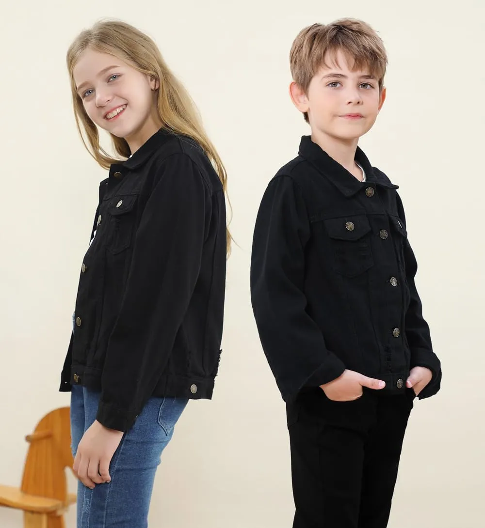 Cromoncent Classic Denim Jacket for Boys Girls