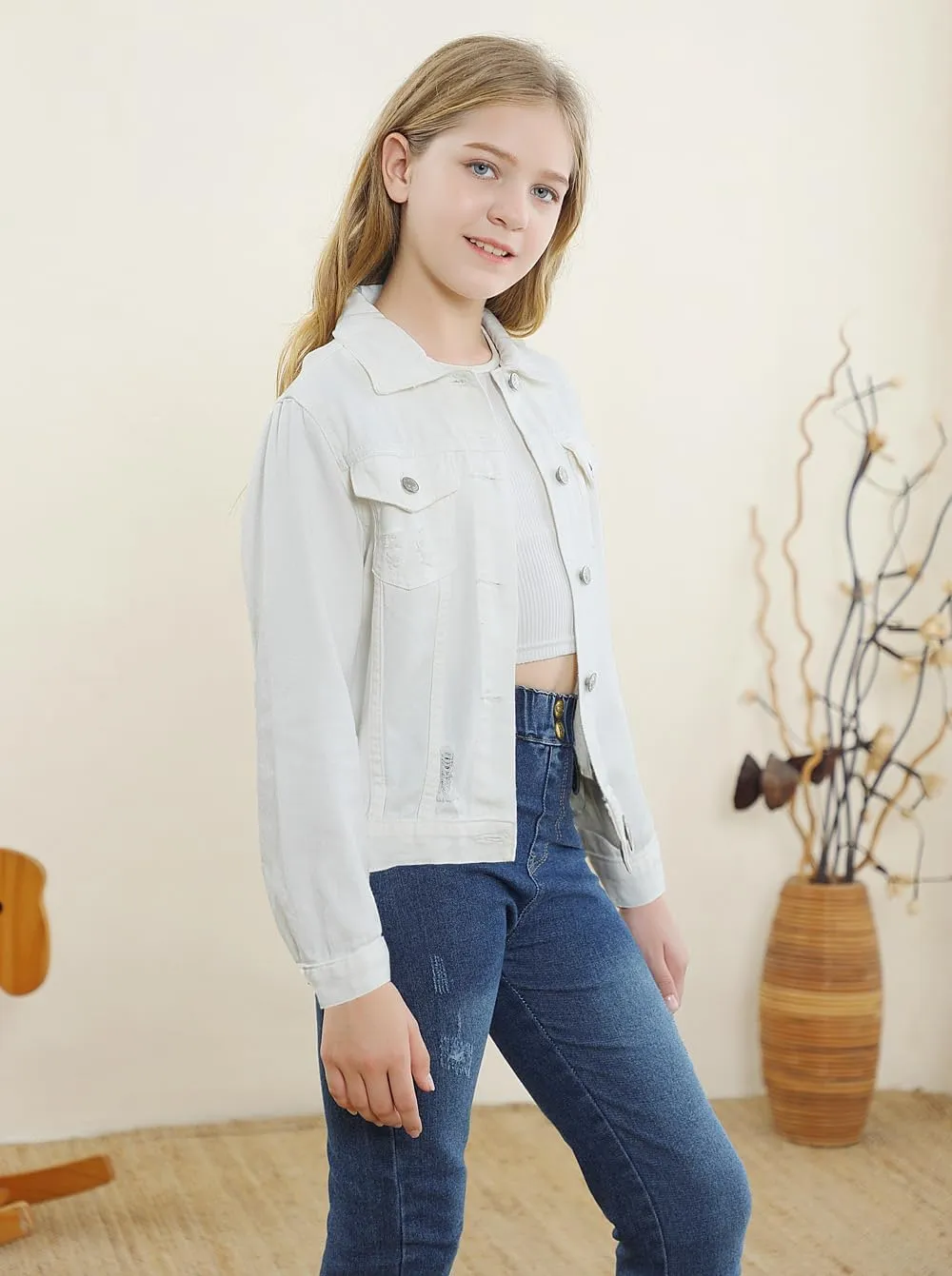 Cromoncent Classic Denim Jacket for Boys Girls