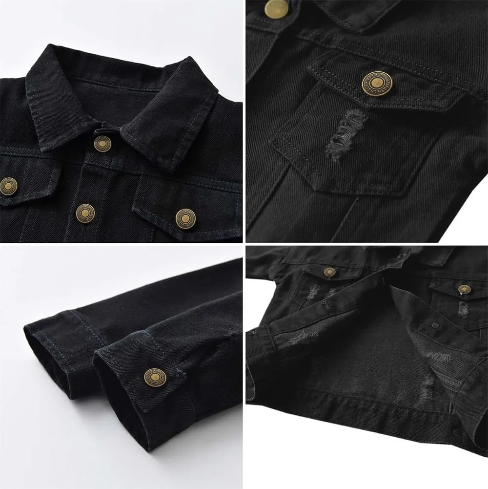 Cromoncent Classic Denim Jacket for Boys Girls