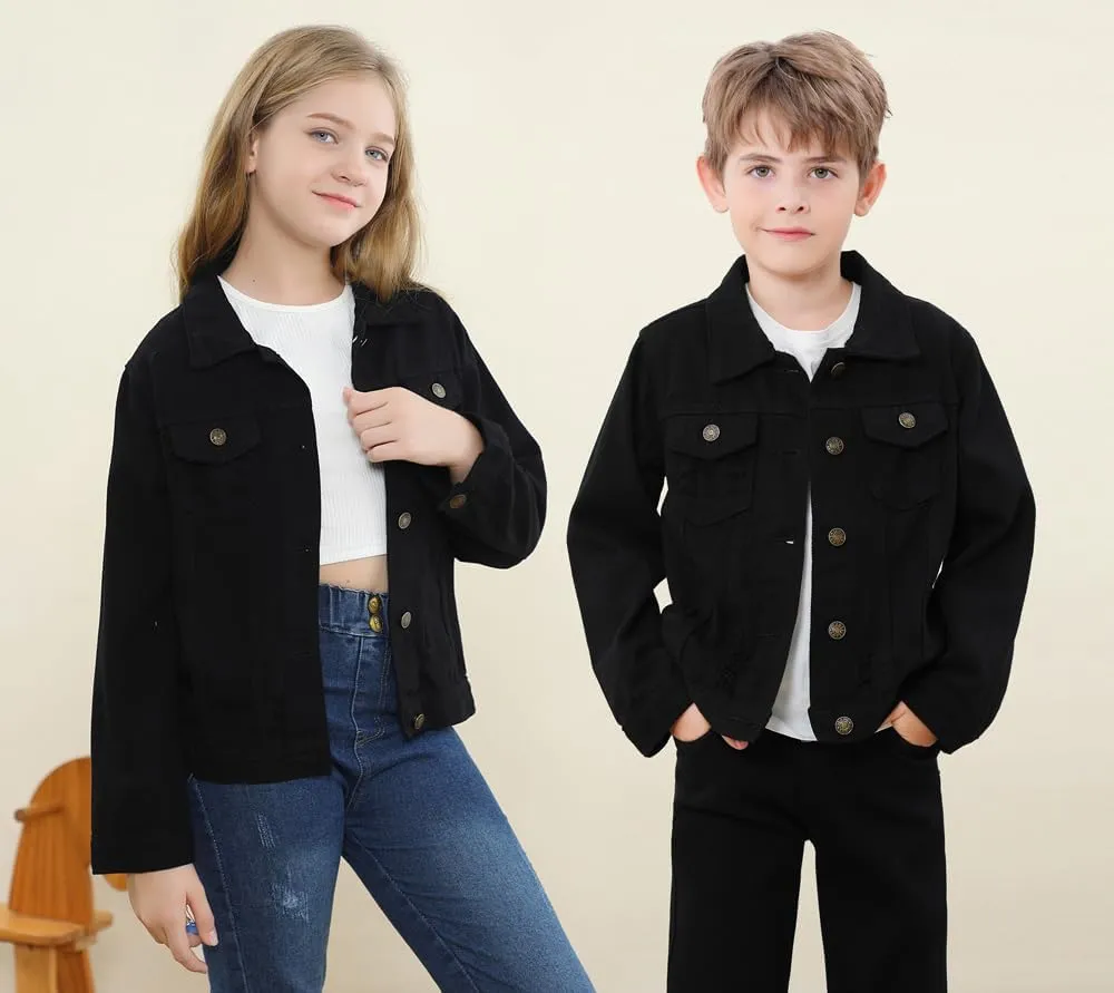 Cromoncent Classic Denim Jacket for Boys Girls