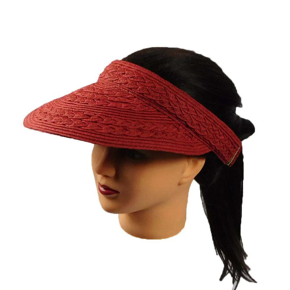 Cross Braid Sun Visor - Boardwalk Style Hats