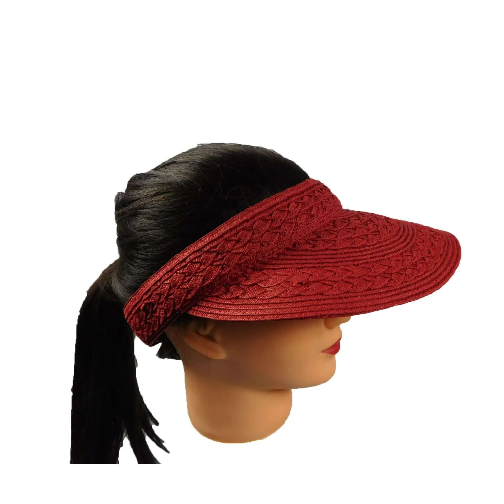 Cross Braid Sun Visor - Boardwalk Style Hats