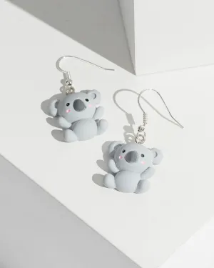 Cute Koala Drop Earrings