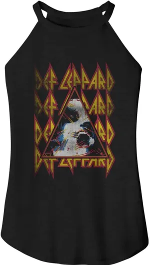 Def Leppard T Shirt 80s Classic Rock Hysteria Ladies Sleeveless Rocker Tank Womens Tank Tops Vintage Style Graphic Tees
