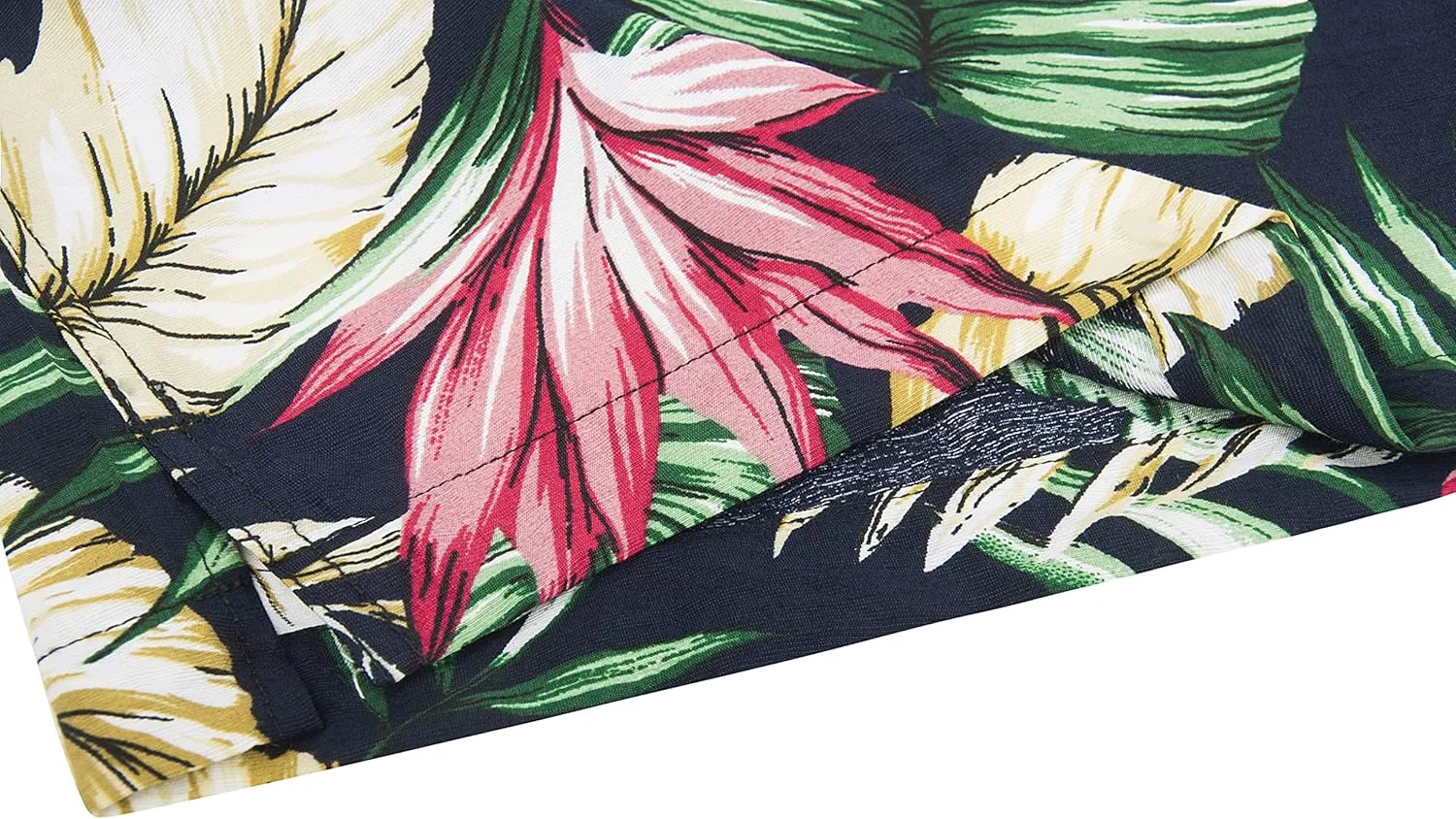 Derminpro Men's Hawaiian Shirt Short Sleeves Floral Printed Button Down Summer Beach Shirts