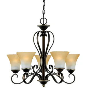Duchess - Chandelier palla brnz 5l - DH5005PN