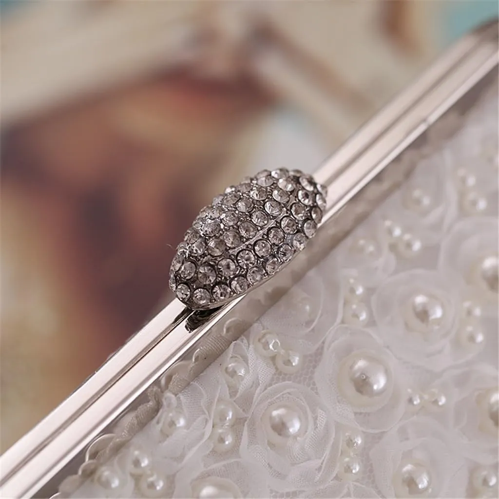 Fairy Bag Evening Bag Rose Beaded Pearl Bag Versatile Model Women's Clutch Bag
