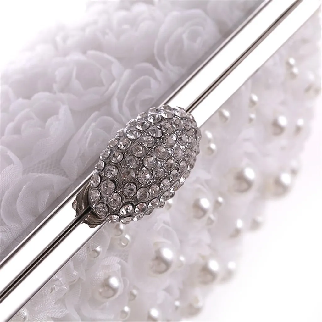 Fairy Bag Evening Bag Rose Beaded Pearl Bag Versatile Model Women's Clutch Bag