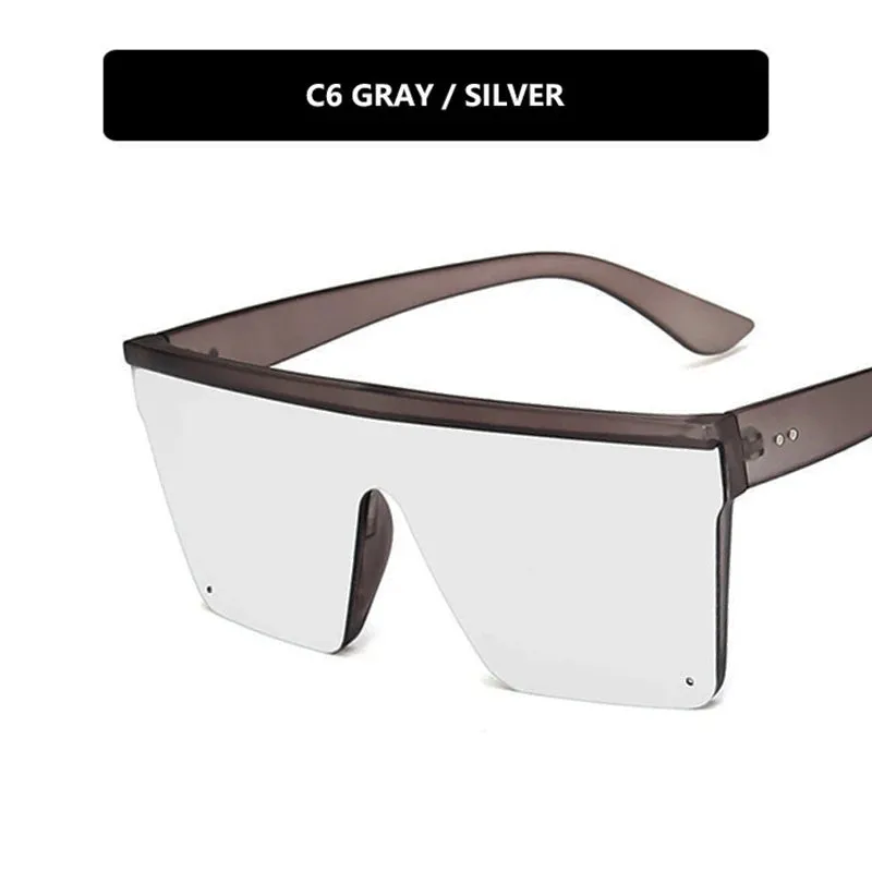 Fashion large frame conjoined sunglasses