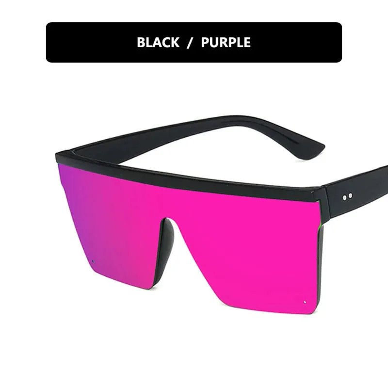Fashion large frame conjoined sunglasses