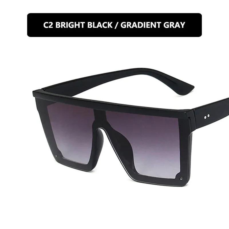 Fashion large frame conjoined sunglasses